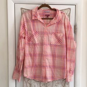 Merona XXL 100% Cotton Fun Light Button Down Shirt